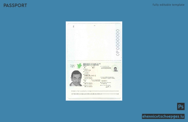Beispielansicht des burundischen Reisepasses 2011-2019